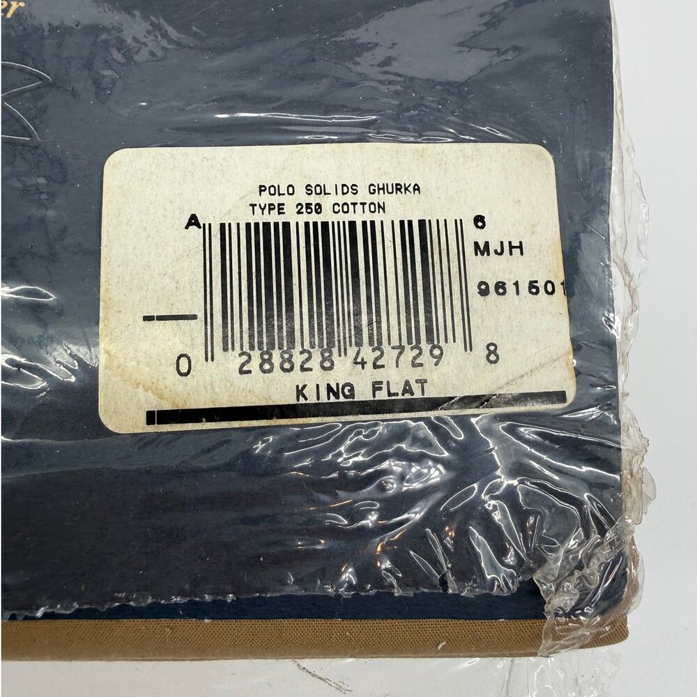NWT Ralph Lauren King Size Flat Sheet Brown - Picture 3 of 4